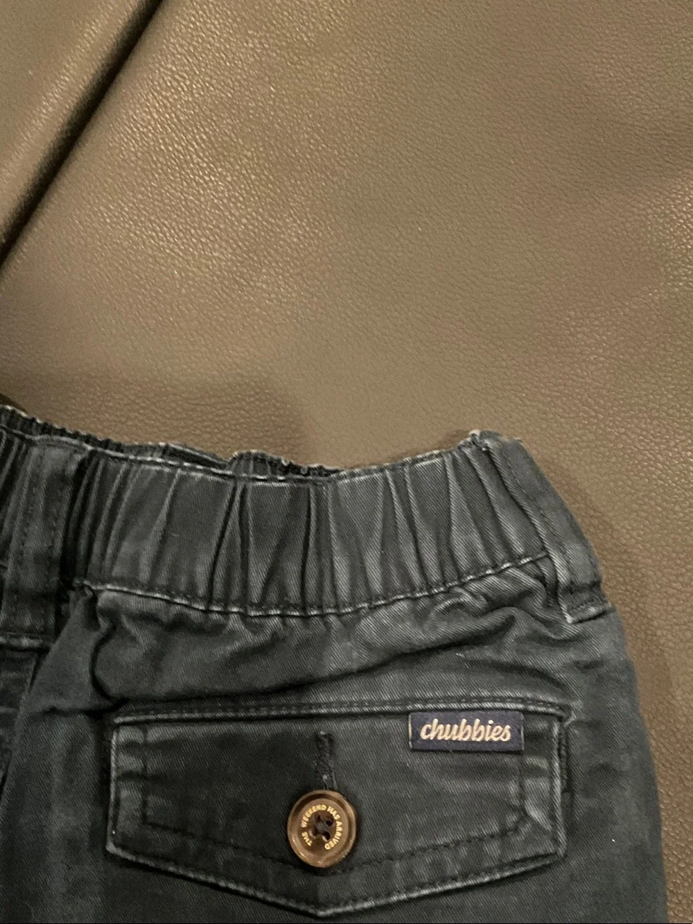 Boys chubbies Navy Elastic Waist Casual Shorts size xs